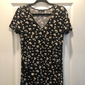 SHEIN Maternity Dress Black with Flowers
